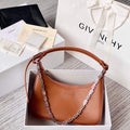 Givenchy BB50LGB1A4 Small Moon Cut Out bag in Leather Brown - Default Title - View 1