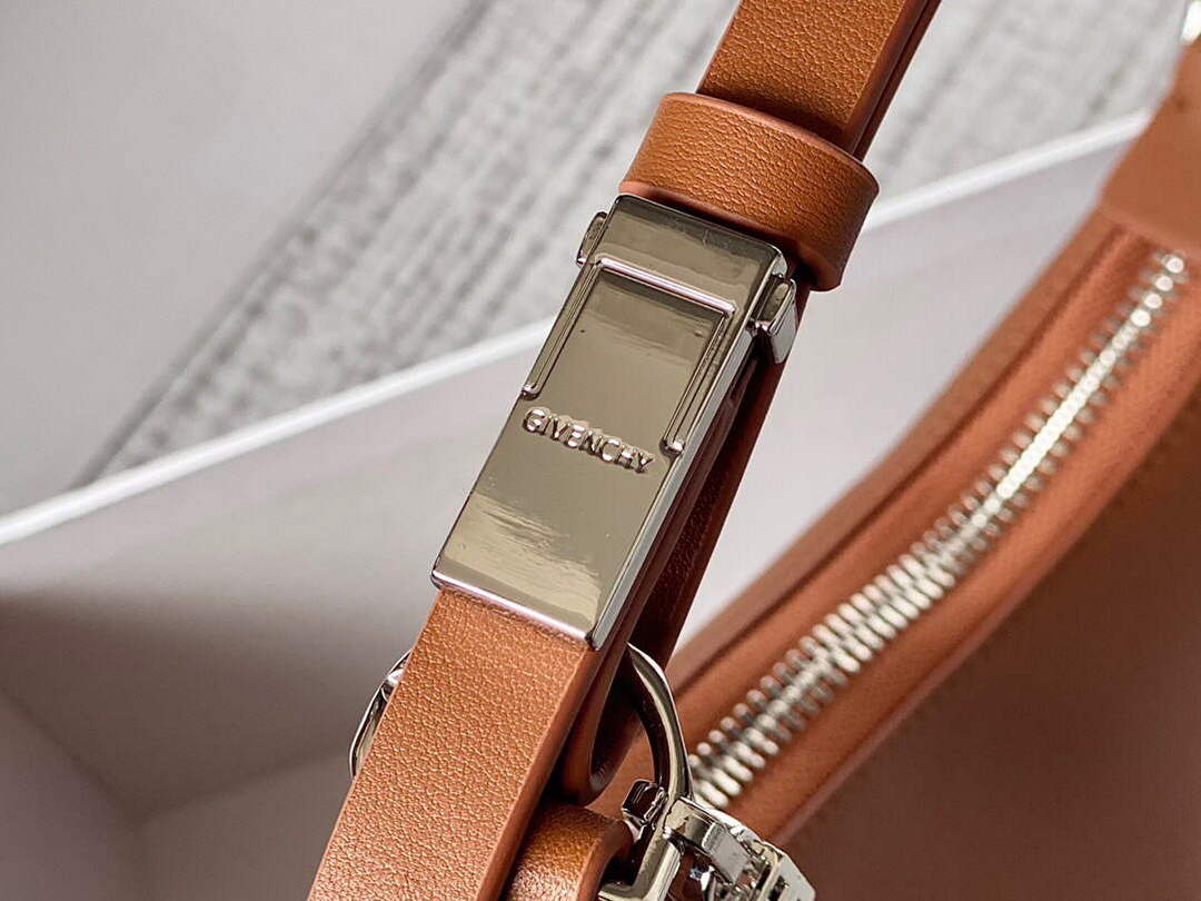 Givenchy BB50LGB1A4 Small Moon Cut Out bag in Leather Brown