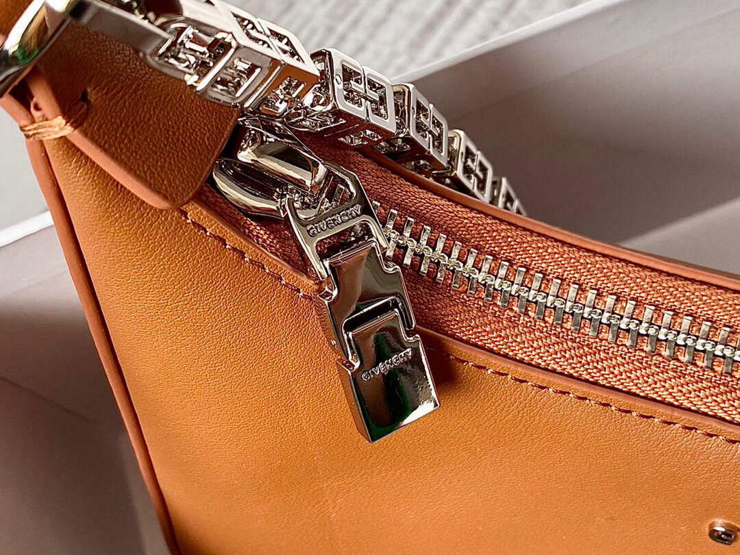 Givenchy BB50LGB1A4 Small Moon Cut Out bag in Leather Brown