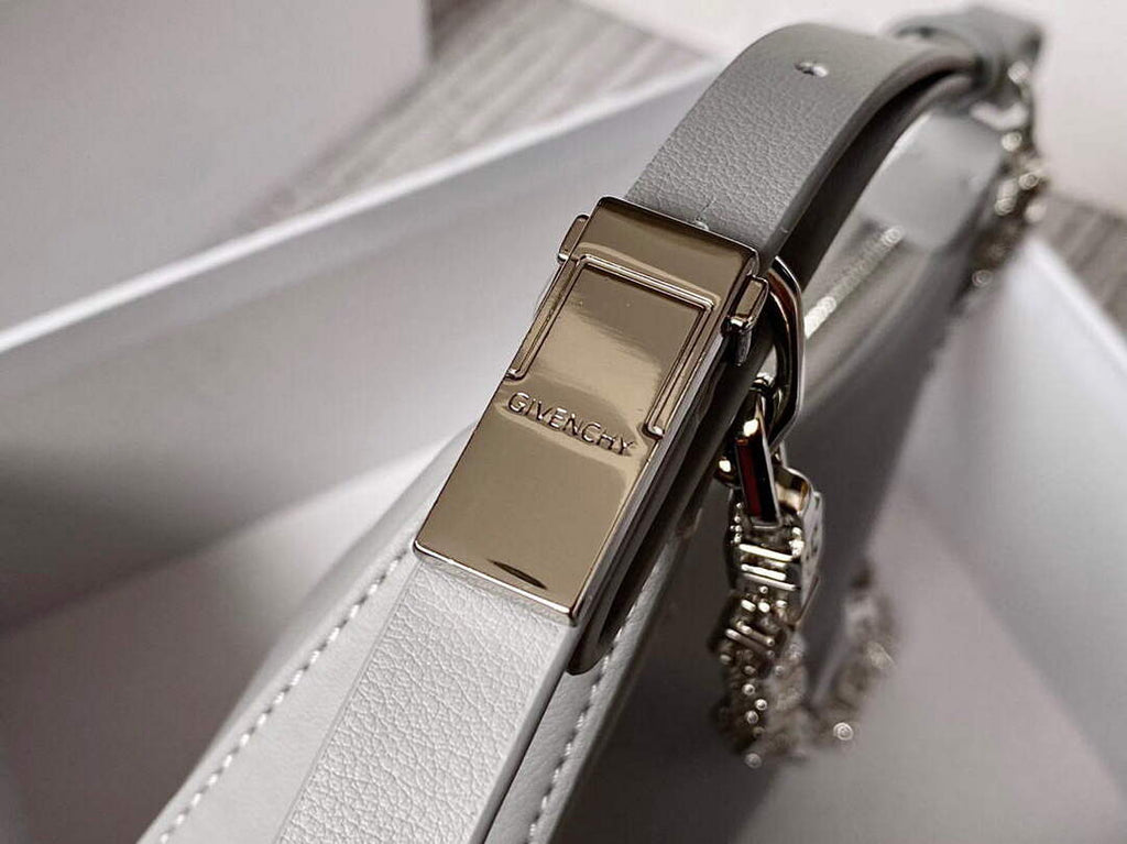 Givenchy BB50LGB1A4 Small Moon Cut Out bag in Leather Gray