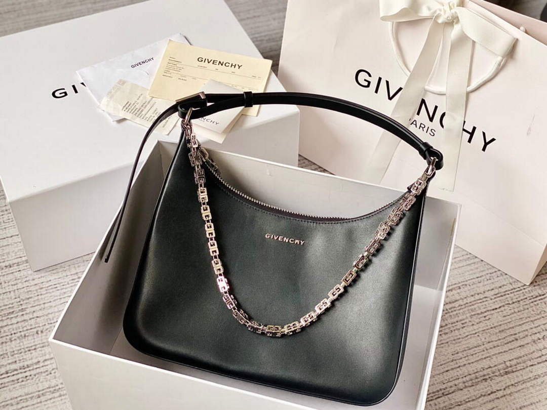 Givenchy BB50LWB1A4 Medium Moon Cut Out bag in leather Black - Default Title - View 1