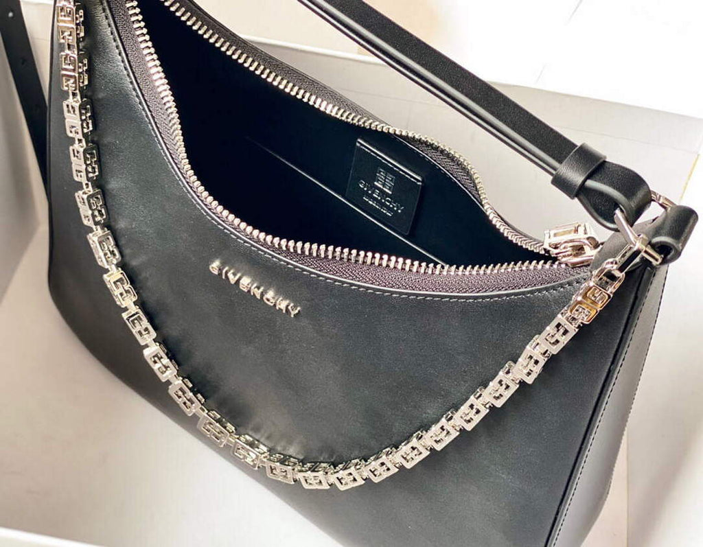 Givenchy BB50LWB1A4 Medium Moon Cut Out bag in leather Black