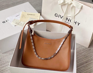 Givenchy BB50LWB1A4 Medium Moon Cut Out bag in leather Brown - Default Title - View 1