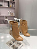 Givenchy  BE603KE0YP Women's Shoes Shark Lock Ankle Boots G97113