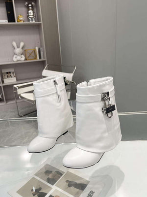 Givenchy  BE603KE0YP Women's Shoes Shark Lock Ankle Boots G97115 - 35 - View 5