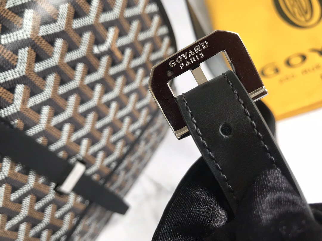 Goyard 2MMLTY01CL01P Belvedere MM Bag GY020183 Brown with Black - Default Title - View 6