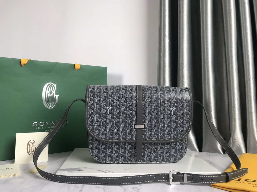 Goyard 2MMLTY01CL01P Belvedere MM Bag GY020183 Navy Blue - Default Title - View 1