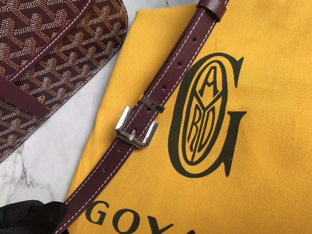 Goyard 2MMLTY01CL01P Belvedere MM Bag GY020183 Wine Red - Default Title - View 6