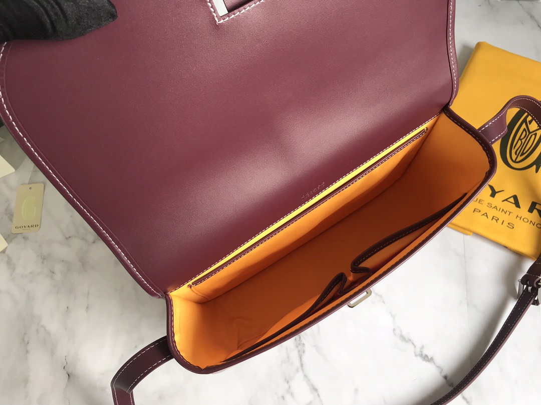 Goyard 2MMLTY01CL01P Belvedere MM Bag GY020183 Wine Red - Default Title - View 7