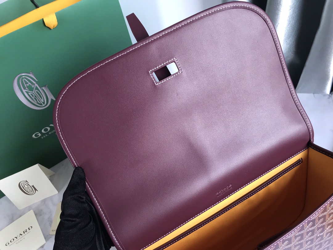 Goyard 2MMLTY01CL01P Belvedere MM Bag GY020183 Wine Red - Default Title - View 8