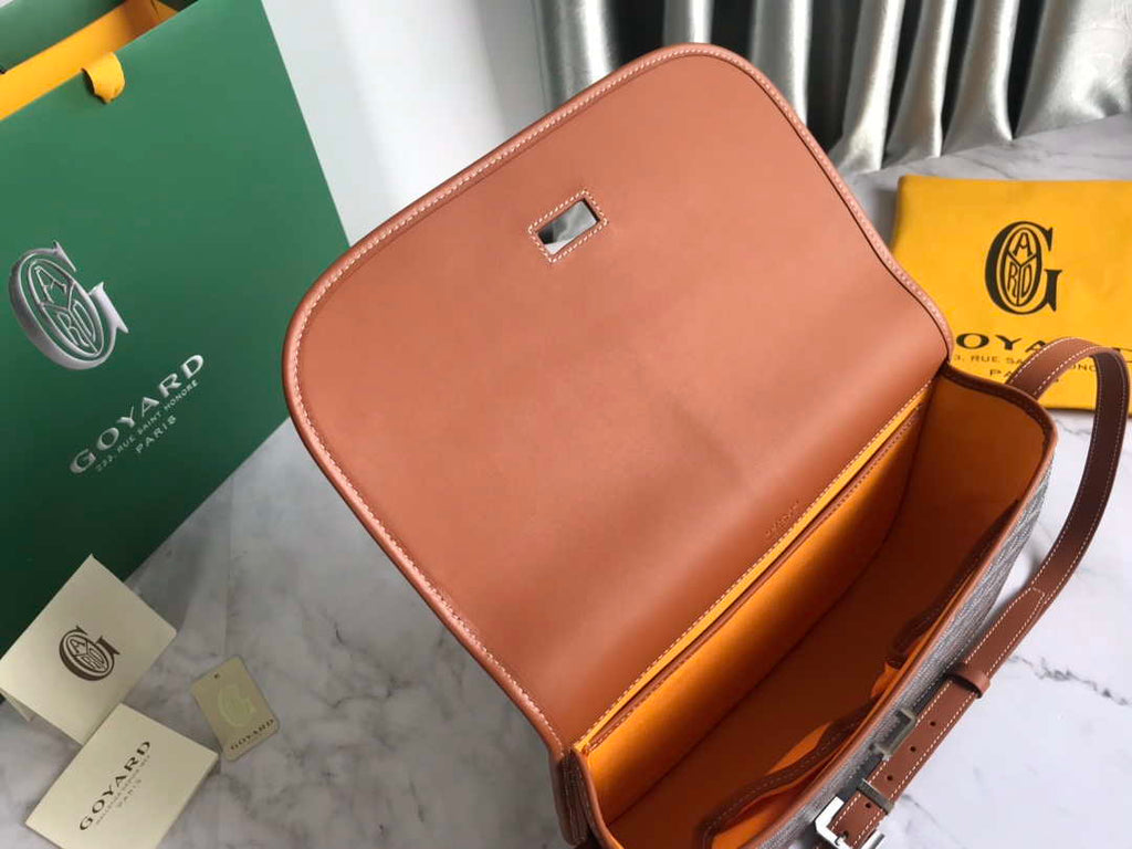 Goyard 2MMLTY01CL01P Belvedere MM Bag GY020183 Brown