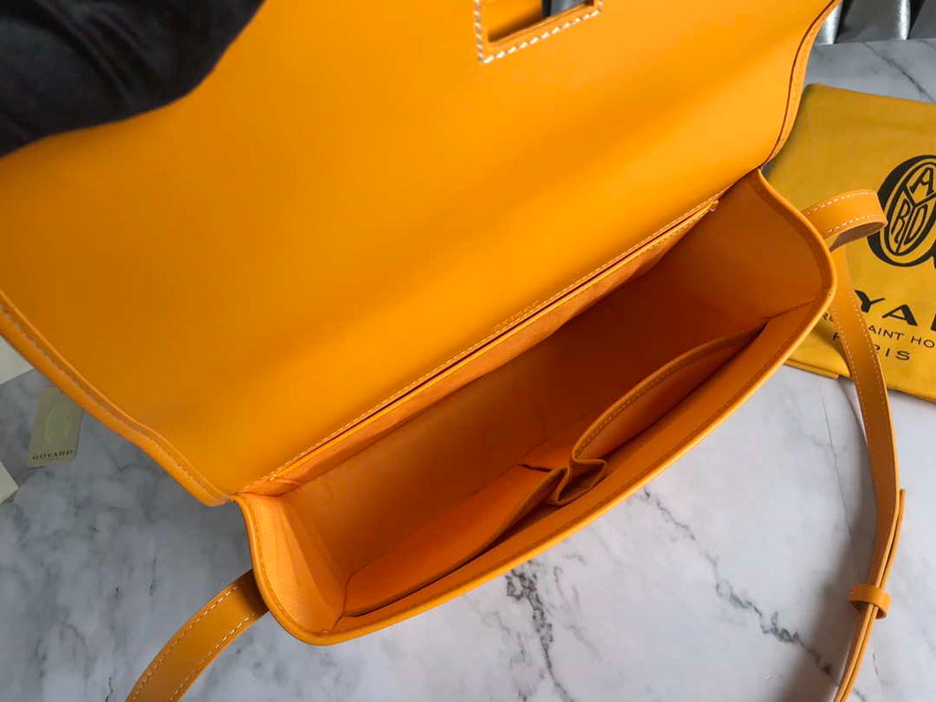 Goyard 2MMLTY01CL01P Belvedere MM Bag GY020183 Yellow