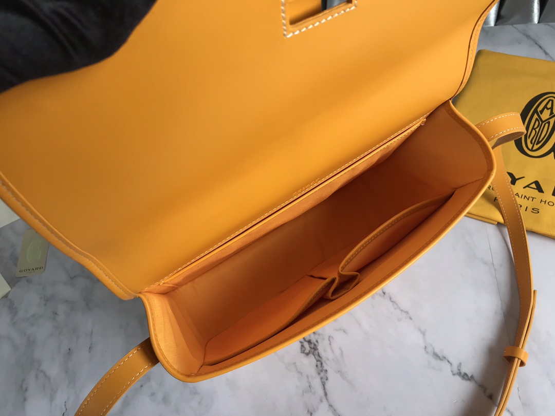 Goyard 2MMLTY01CL01P Belvedere MM Bag GY020183 Yellow
