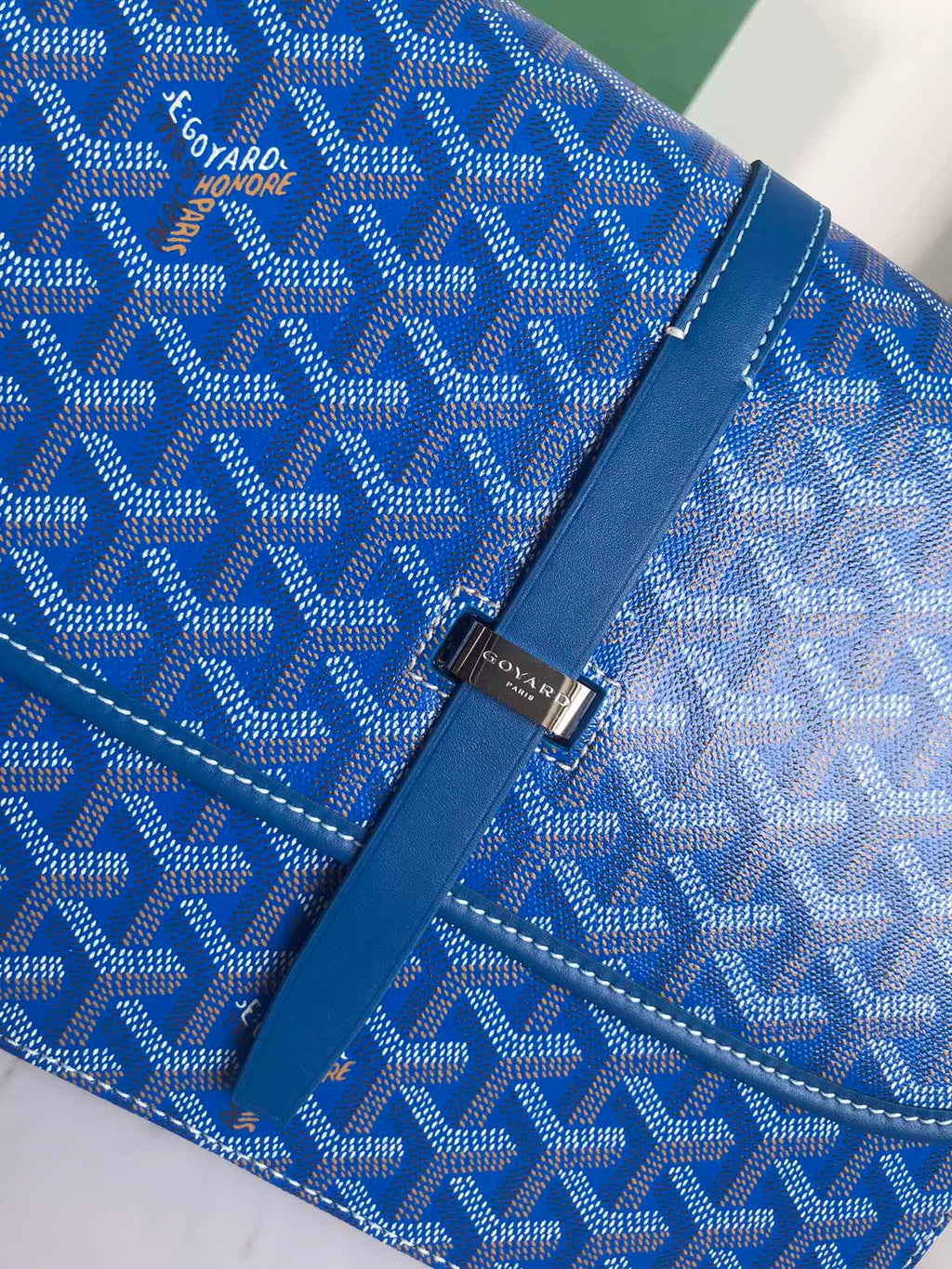 Goyard 2MMLTY01CL01P Belvedere MM Bag GY020183 Blue