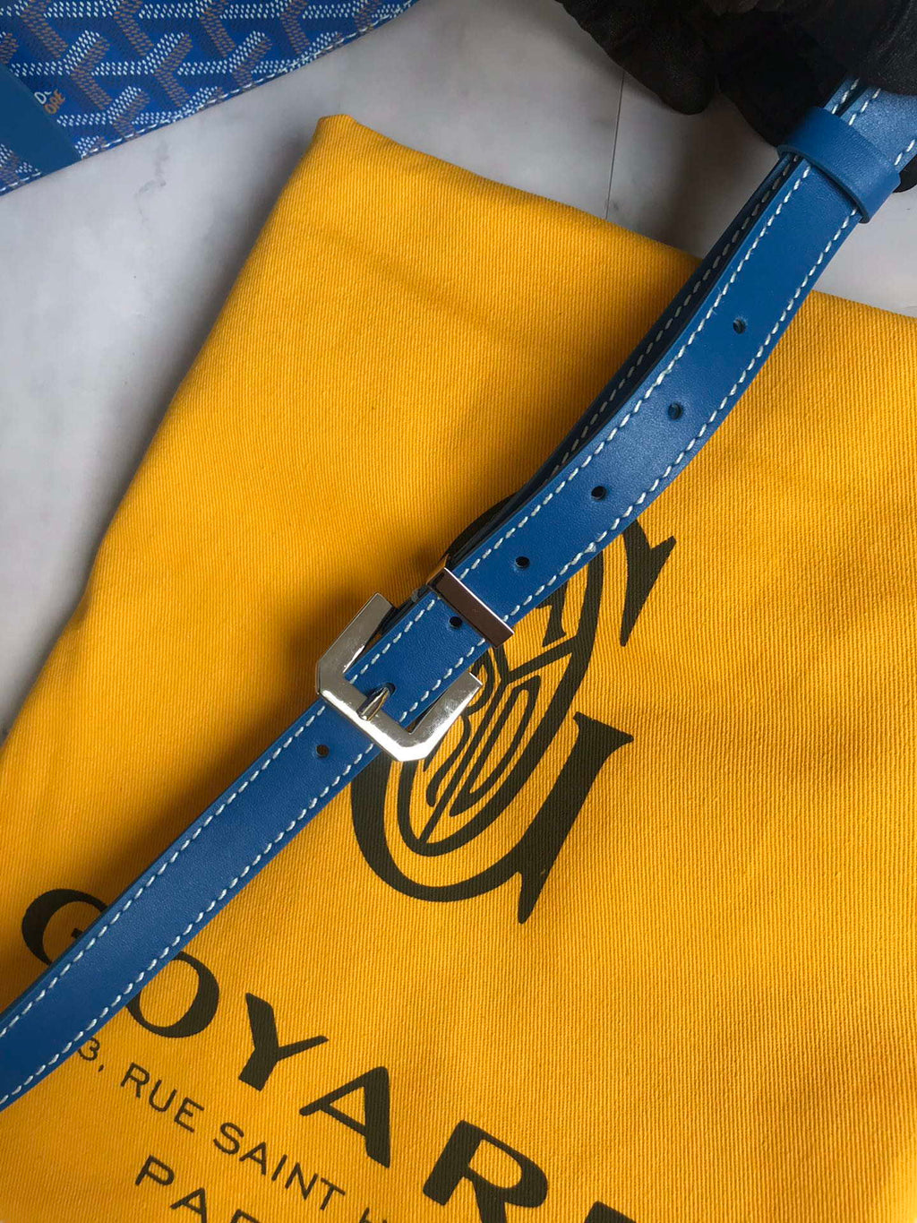 Goyard 2MMLTY01CL01P Belvedere MM Bag GY020183 Blue