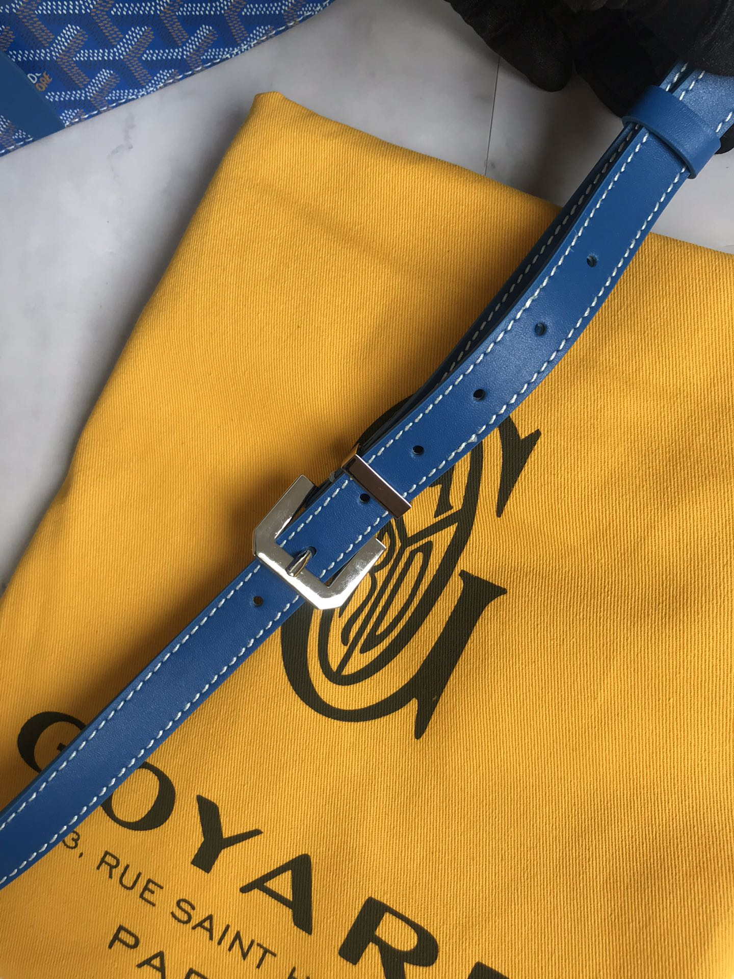 Goyard 2MMLTY01CL01P Belvedere MM Bag GY020183 Blue