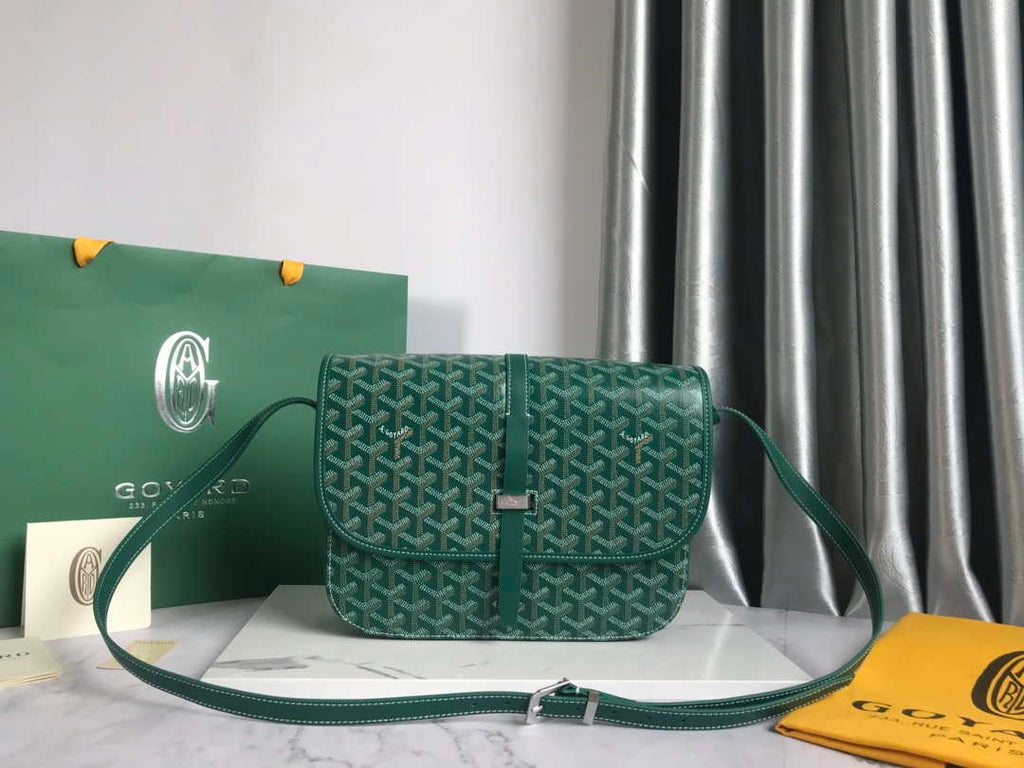 Goyard 2MMLTY01CL01P Belvedere MM Bag GY020183 Green