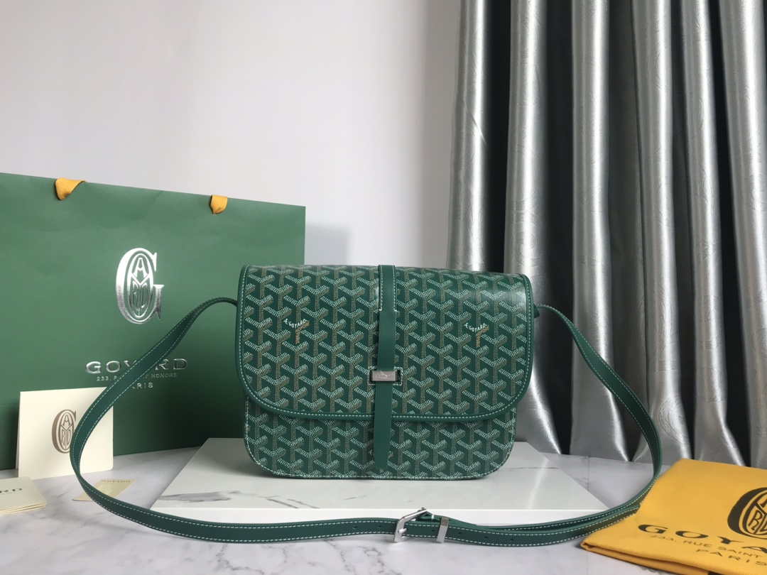 Goyard 2MMLTY01CL01P Belvedere MM Bag GY020183 Green - Default Title - View 1