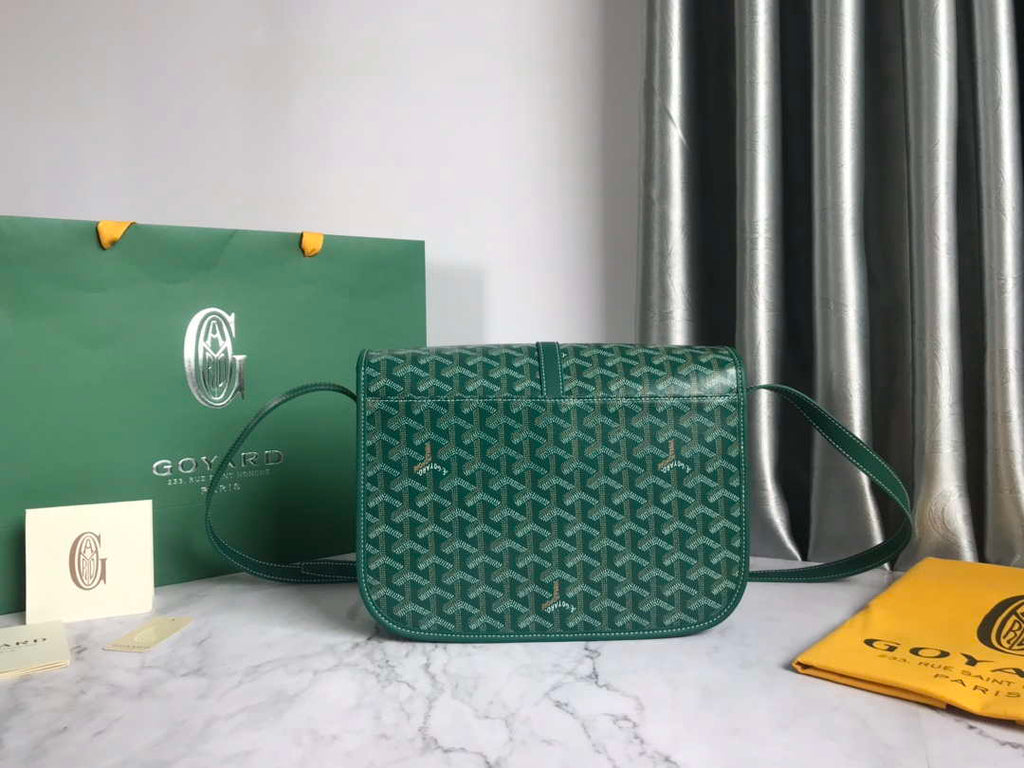 Goyard 2MMLTY01CL01P Belvedere MM Bag GY020183 Green