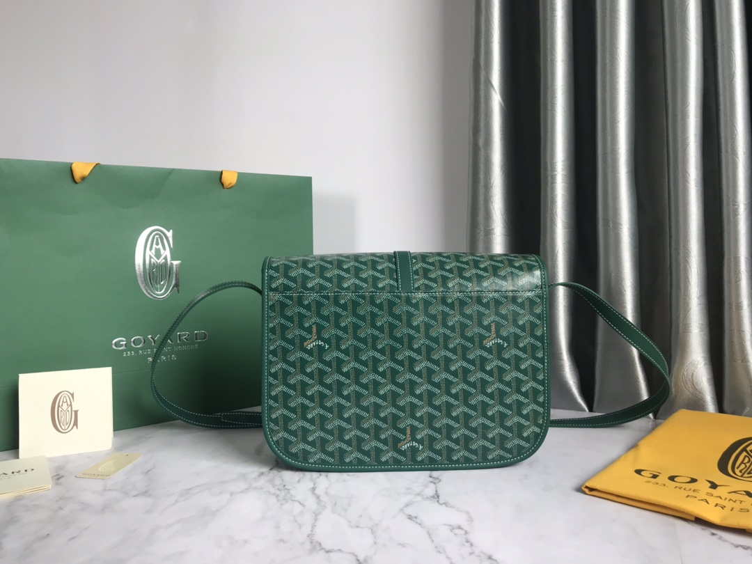 Goyard 2MMLTY01CL01P Belvedere MM Bag GY020183 Green