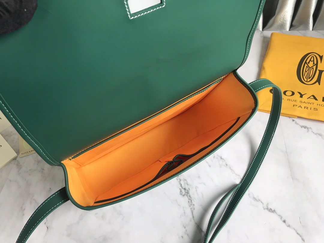 Goyard 2MMLTY01CL01P Belvedere MM Bag GY020183 Green