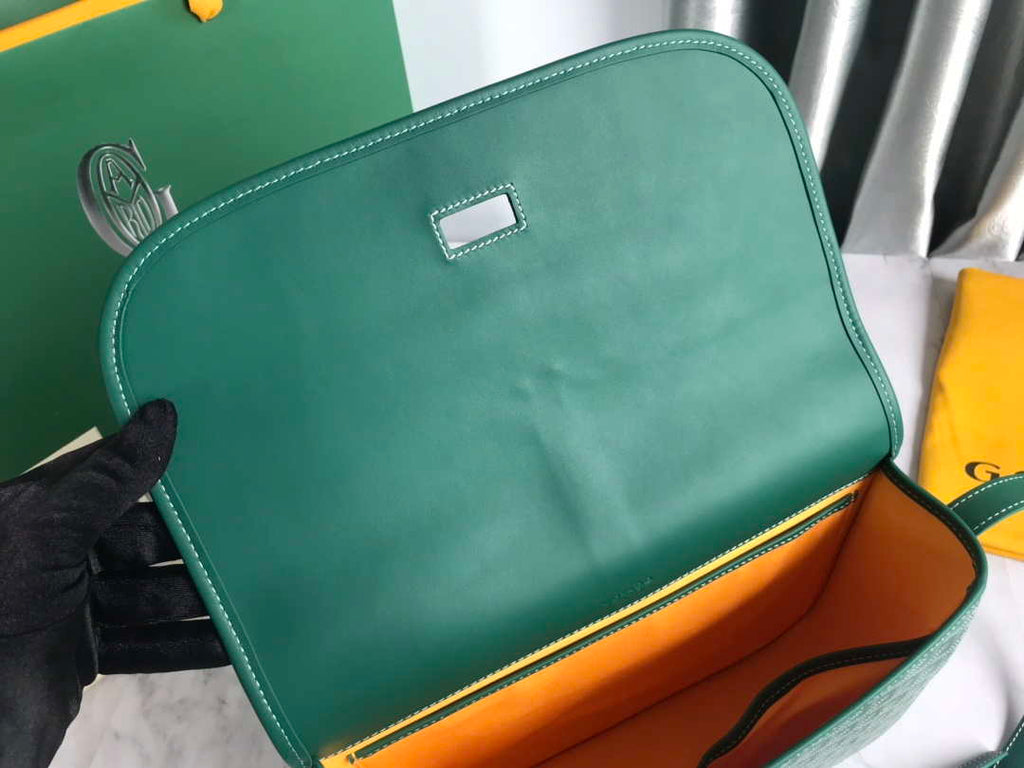 Goyard 2MMLTY01CL01P Belvedere MM Bag GY020183 Green