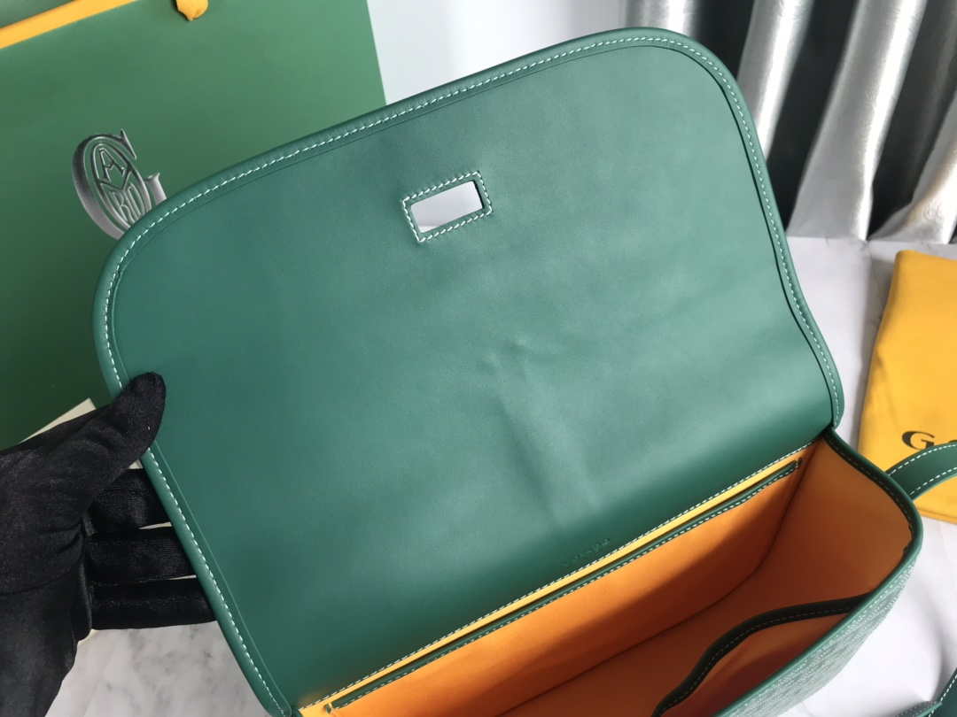 Goyard 2MMLTY01CL01P Belvedere MM Bag GY020183 Green