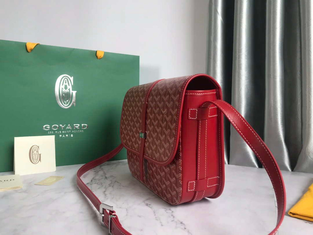 Goyard 2MMLTY01CL01P Belvedere MM Bag GY020183 Red