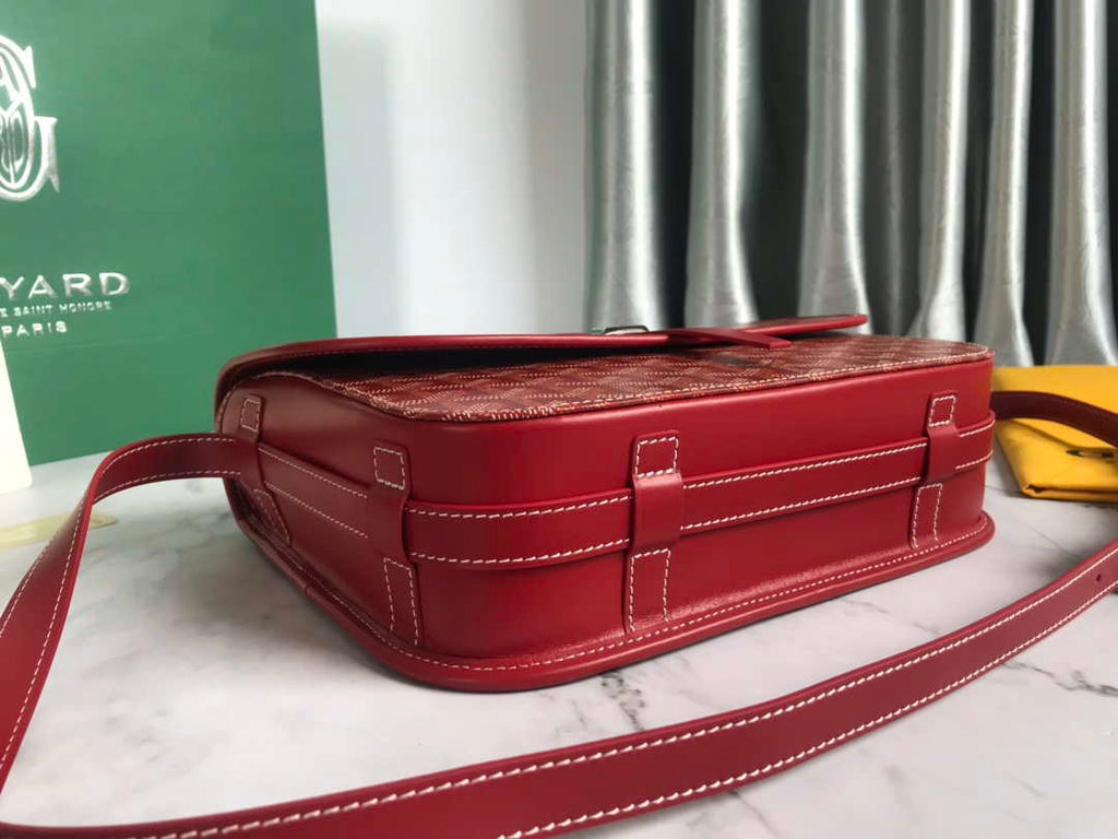 Goyard 2MMLTY01CL01P Belvedere MM Bag GY020183 Red