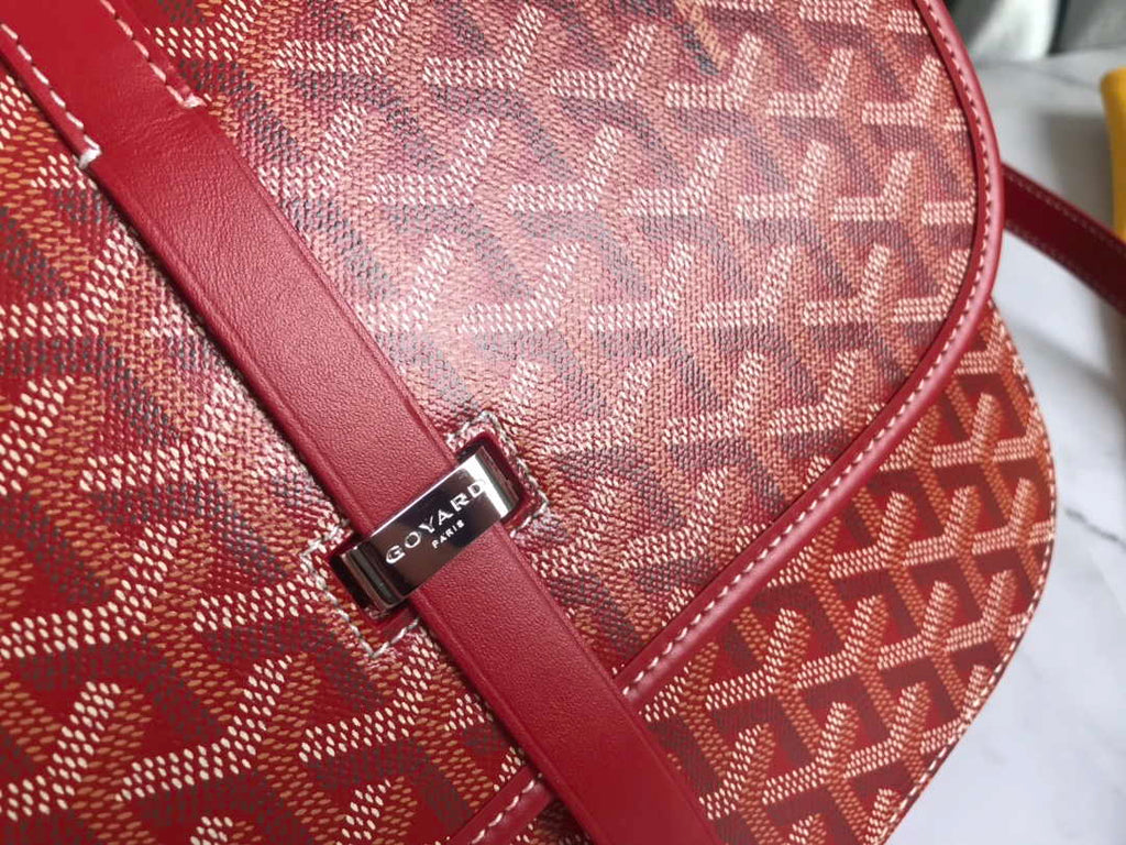 Goyard 2MMLTY01CL01P Belvedere MM Bag GY020183 Red
