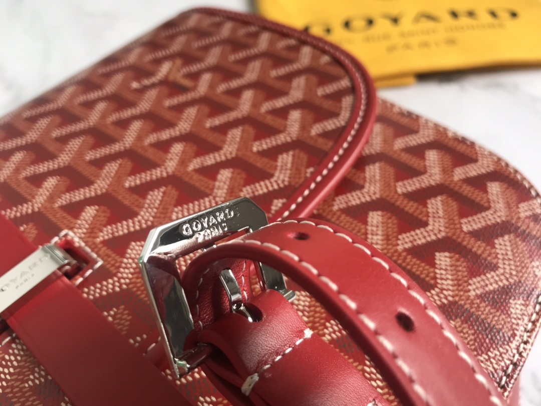 Goyard 2MMLTY01CL01P Belvedere MM Bag GY020183 Red