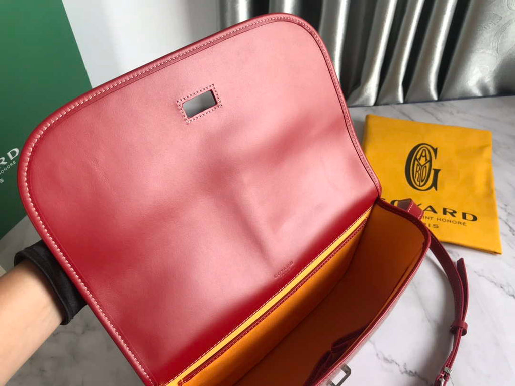 Goyard 2MMLTY01CL01P Belvedere MM Bag GY020183 Red