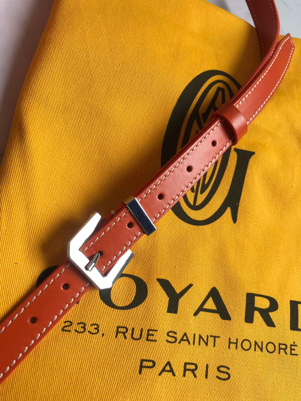 Goyard 2MMLTY01CL01P Belvedere MM Bag GY020183 Orange
