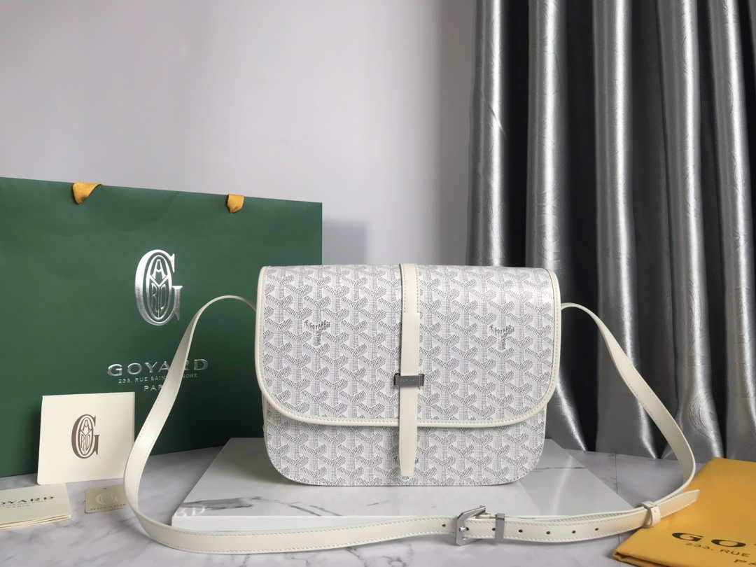 Goyard 2MMLTY01CL01P Belvedere MM Bag GY020183 White - Default Title - View 1