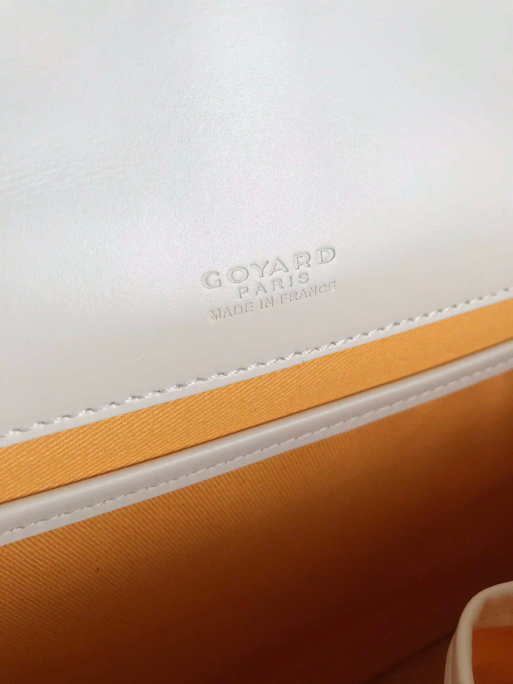 Goyard 2MMLTY01CL01P Belvedere MM Bag GY020183 White
