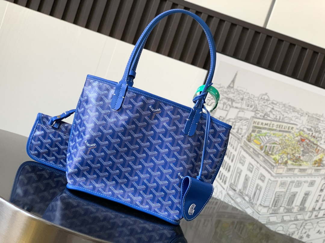 Goyard ANJOUSMINCG07TY07P Anjou Mini Bag Blue - Default Title - View 3