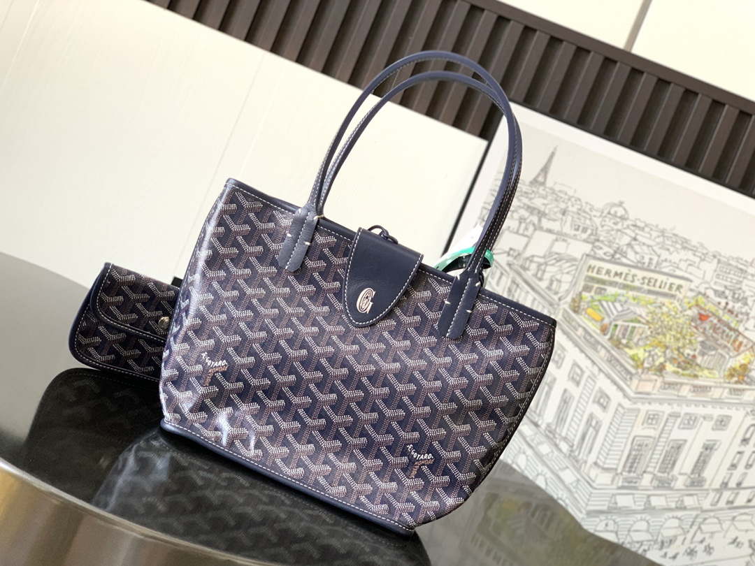 Goyard ANJOUSMINCG07TY07P Anjou Mini Bag Navy Blue - Default Title - View 1