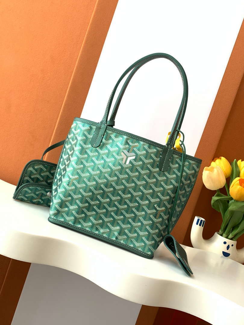 Goyard ANJOUSMINCG07TY07P Anjou Mini Bag Pearly Green - Default Title - View 1