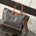 Goyard ANJOUSPMLCG03TY01P Anjou PM Bag Black and Tan - Default Title - View 1