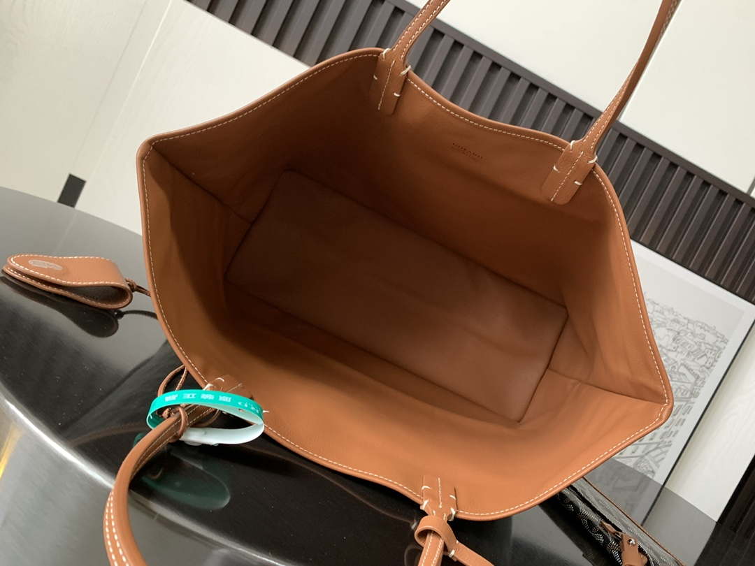 Goyard ANJOUSPMLCG03TY01P Anjou PM Bag Black and Tan - Default Title - View 7