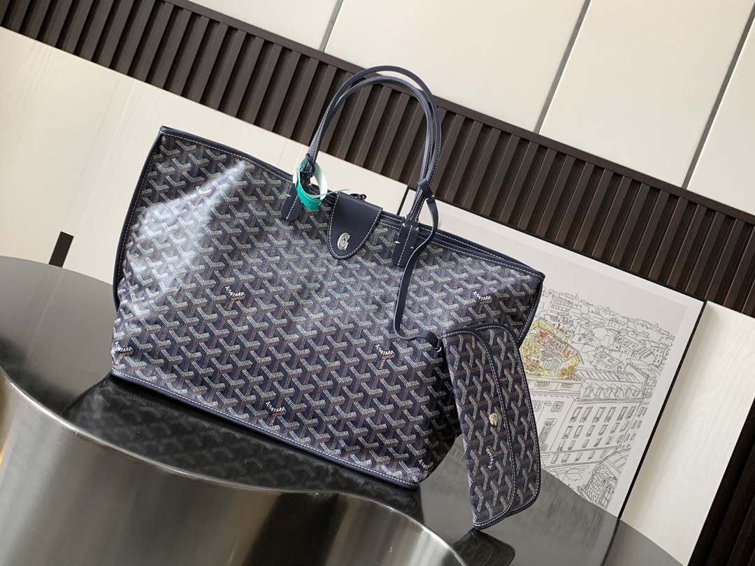 Goyard ANJOUSPMLCG03TY01P Anjou PM Bag Navy Blue - Default Title - View 1
