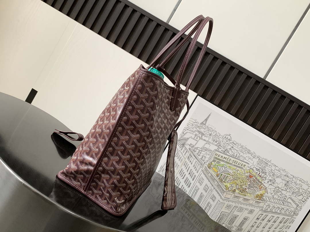Goyard ANJOUSPMLCG03TY01P Anjou PM Bag Wine Red - Default Title - View 2