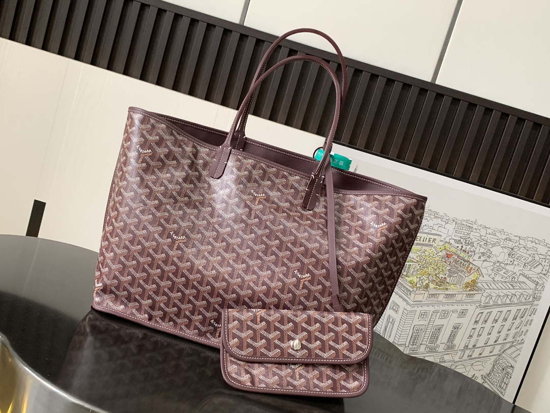 Goyard ANJOUSPMLCG03TY01P Anjou PM Bag Wine Red