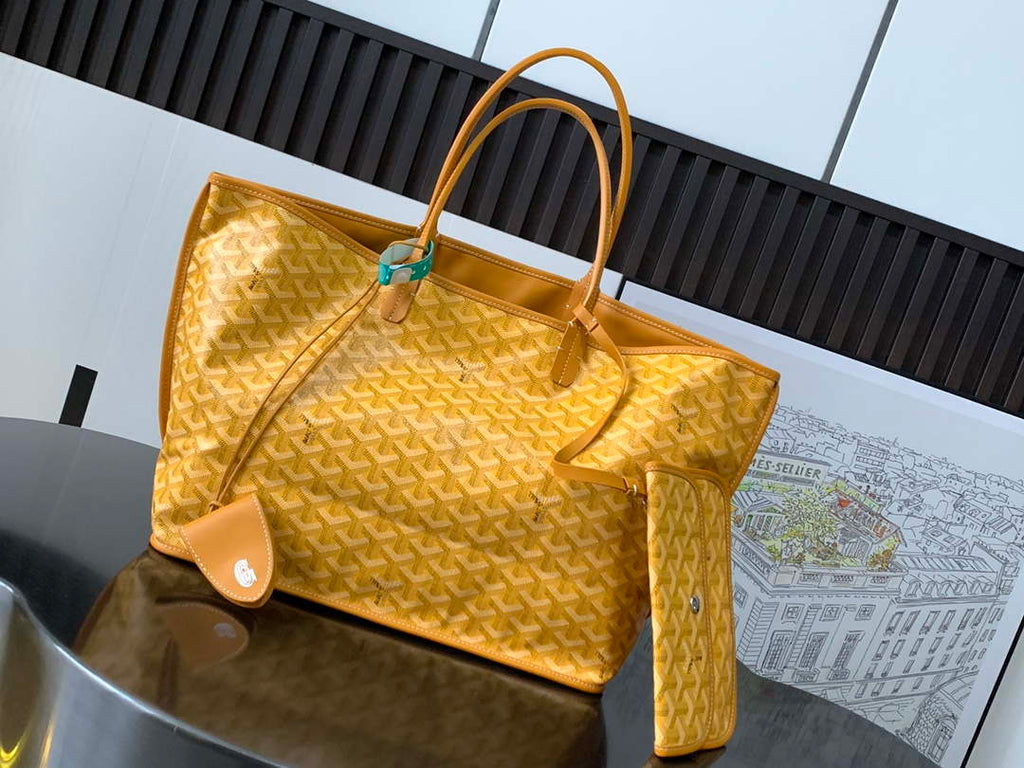 Goyard ANJOUSPMLCG03TY01P Anjou PM Bag Yellow