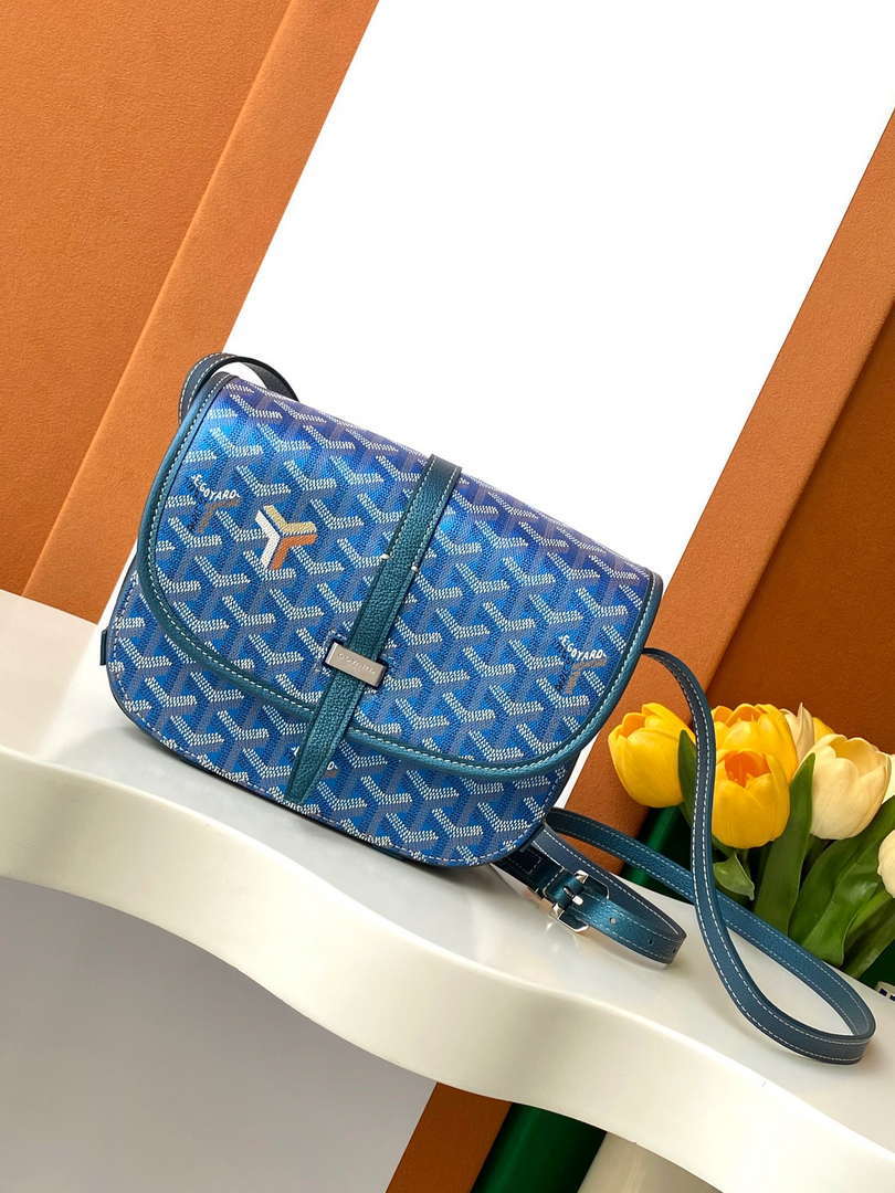 Goyard BELVE3PMLTY09CG09P Belvedere PM Bag Pearly Blue