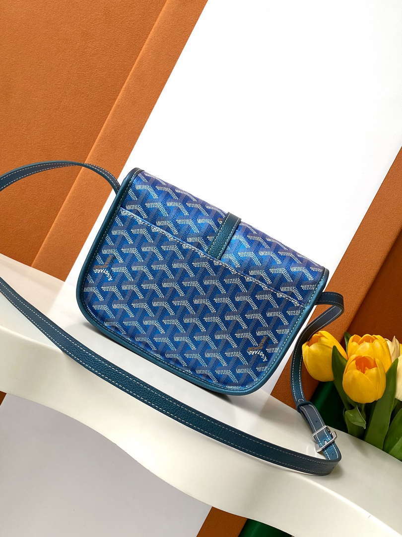 Goyard BELVE3PMLTY09CG09P Belvedere PM Bag Pearly Blue