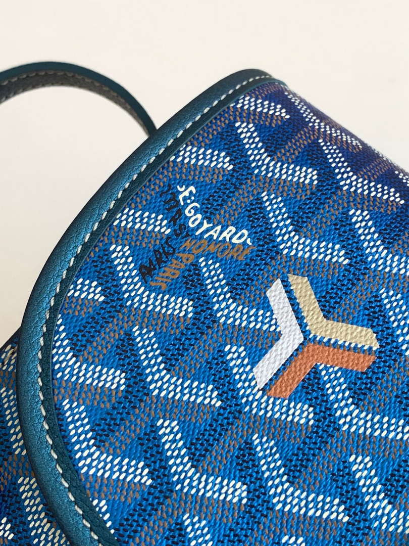 Goyard BELVE3PMLTY09CG09P Belvedere PM Bag Pearly Blue
