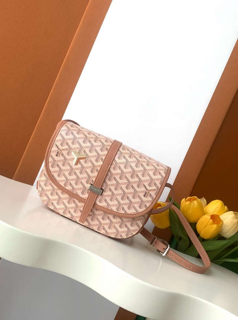 Goyard BELVE3PMLTY09CG09P Belvedere PM Bag Pearly Pink
