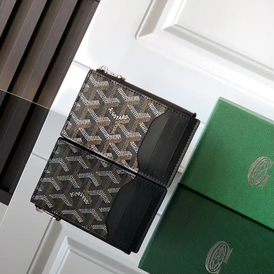 Goyard BOURBOPMLTY01CL03P Bourbon zipped card holder G25162