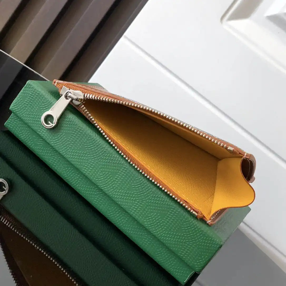 Goyard BOURBOPMLTY01CL03P Bourbon zipped card holder G25163